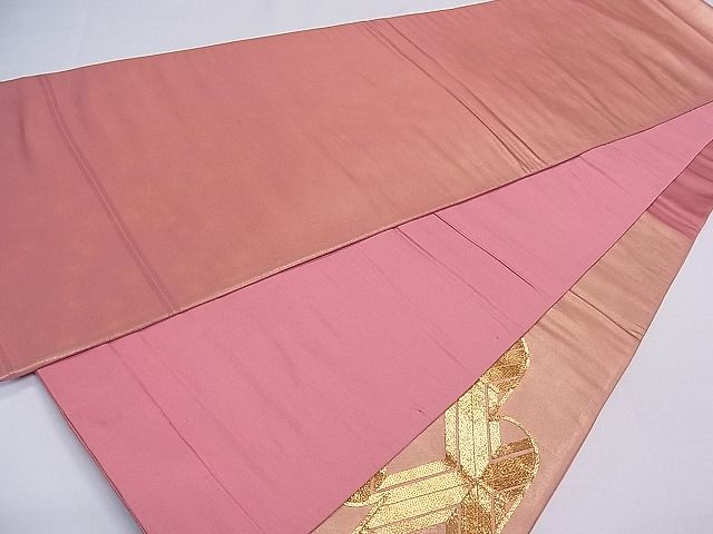 平和屋着物■太鼓柄袋帯 駒刺繍 エ霞文 金糸 逸品 ch2799