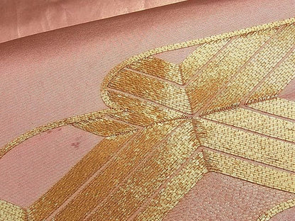 平和屋着物■太鼓柄袋帯 駒刺繍 エ霞文 金糸 逸品 ch2799