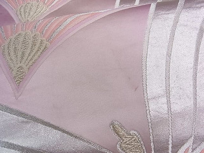 平和屋着物■六通柄袋帯 唐織 松葉文 金銀糸 逸品 ch2811