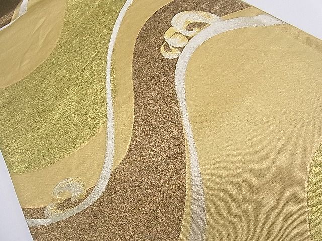 平和屋着物■六通柄袋帯 立波文 金銀糸 逸品 ch2815