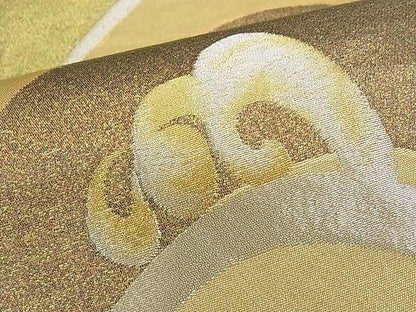 平和屋着物■六通柄袋帯 立波文 金銀糸 逸品 ch2815