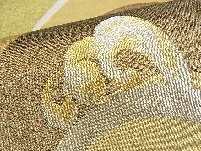 平和屋着物■六通柄袋帯 立波文 金銀糸 逸品 ch2815