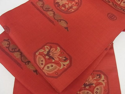 平和屋着物■六通柄袋帯 花蝶文 逸品 cm2737