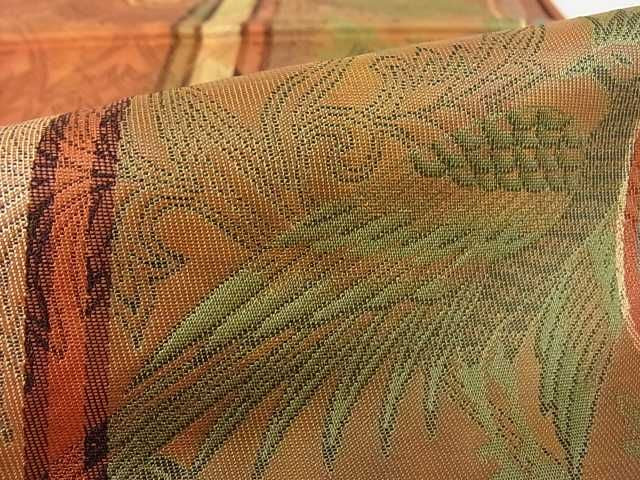 平和屋着物■六通柄袋帯 更紗花鳥文 逸品 az4463
