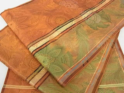 平和屋着物■六通柄袋帯 更紗花鳥文 逸品 az4463