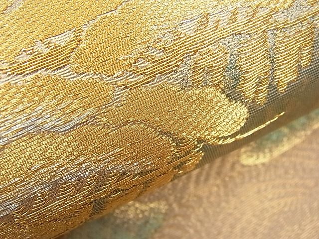 平和屋着物■太鼓柄袋帯 浜松文 金銀糸 引箔 逸品 n-hv2736