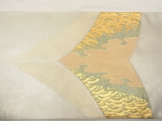 平和屋着物■太鼓柄袋帯 浜松文 金銀糸 引箔 逸品 n-hv2736