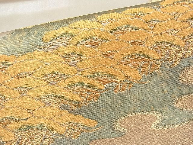 平和屋着物■太鼓柄袋帯 浜松文 金銀糸 引箔 逸品 n-hv2736