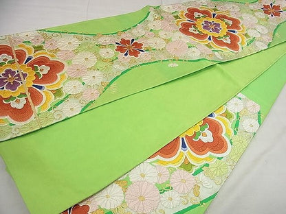 平和屋着物■六通柄袋帯 唐織 立涌花文 金糸 逸品 vf6057
