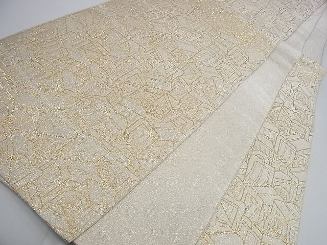 平和屋着物■綴れ 六通柄袋帯 御所車文 金糸 逸品 tw3747