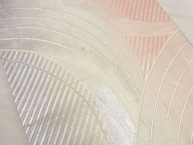平和屋着物■六通柄袋帯 唐織 吉祥文 銀糸 逸品 n-wu0137