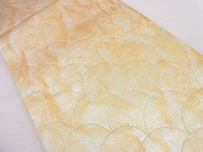 平和屋着物■全通柄袋帯 青海波 金銀糸 逸品 n-pk3812