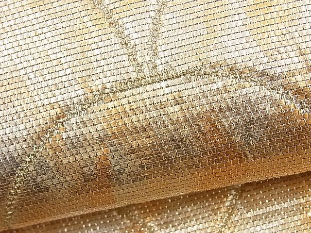 平和屋着物■全通柄袋帯 青海波 金銀糸 逸品 n-pk3812