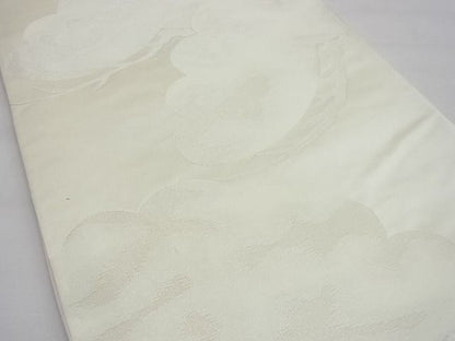 平和屋着物■両面六通柄袋帯 松 銀糸 逸品 n-gh3977