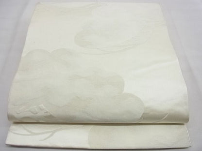 平和屋着物■両面六通柄袋帯 松 銀糸 逸品 n-gh3977
