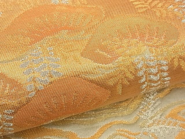 平和屋着物■六通柄袋帯 流水花松文 金銀糸 逸品 n-xi0234