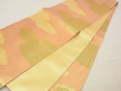 平和屋着物■佐賀錦 六通柄袋帯 雲重ね吉祥文 金糸 逸品 n-xi0295