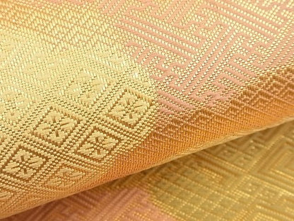 平和屋着物■佐賀錦 六通柄袋帯 雲重ね吉祥文 金糸 逸品 n-xi0295