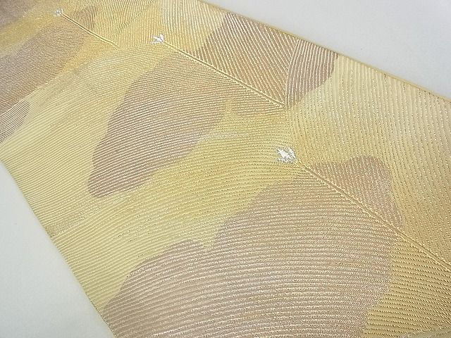 平和屋着物■六通柄袋帯 松葉文 金銀糸 逸品 ea0723