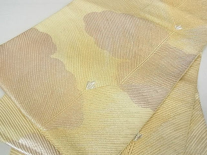 平和屋着物■六通柄袋帯 松葉文 金銀糸 逸品 ea0723
