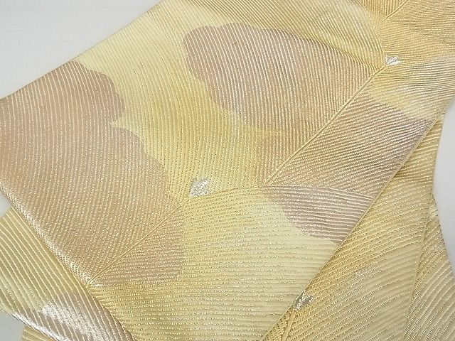 平和屋着物■六通柄袋帯 松葉文 金銀糸 逸品 ea0723