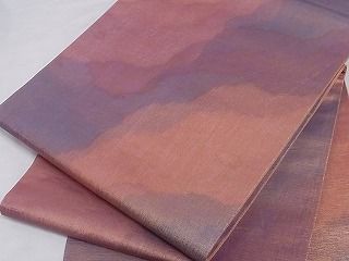 平和屋着物■全通柄袋帯 道長文 引箔 正絹 逸品 A-sx7907