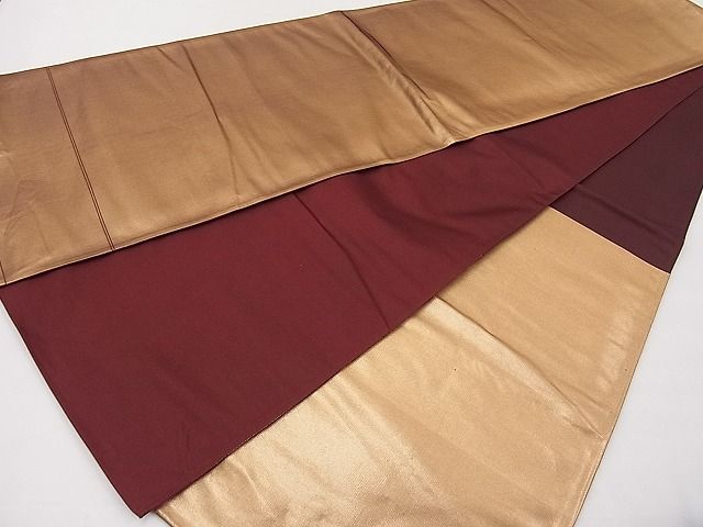 平和屋着物■六通柄袋帯 金糸 逸品 未使用 n-kn1113