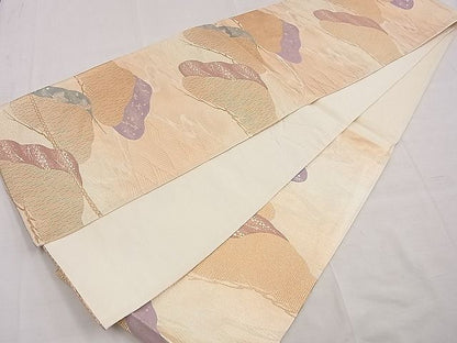 平和屋着物■六通柄袋帯 浜松文様 金糸 逸品 n-yt0110