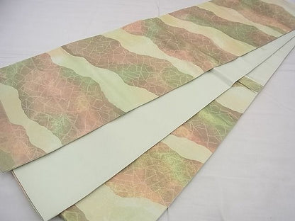 平和屋着物■西陣 六通柄袋帯 道長文様 金糸 逸品 n-ts0104