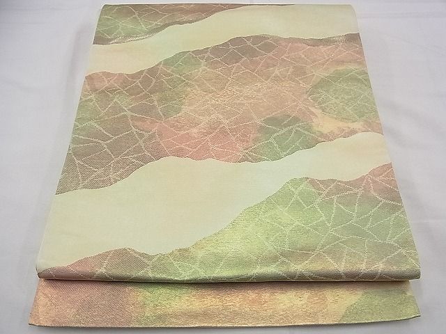 平和屋着物■西陣 六通柄袋帯 道長文様 金糸 逸品 n-ts0104