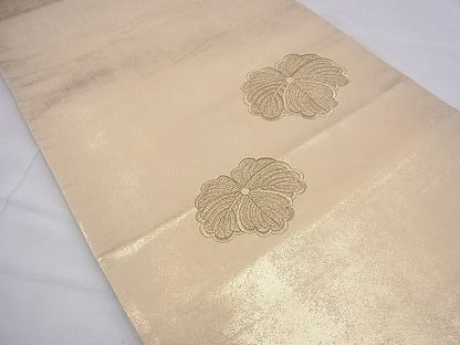 平和屋着物■袋帯 総刺繍 吉祥文 金糸 逸品 n-ts0150