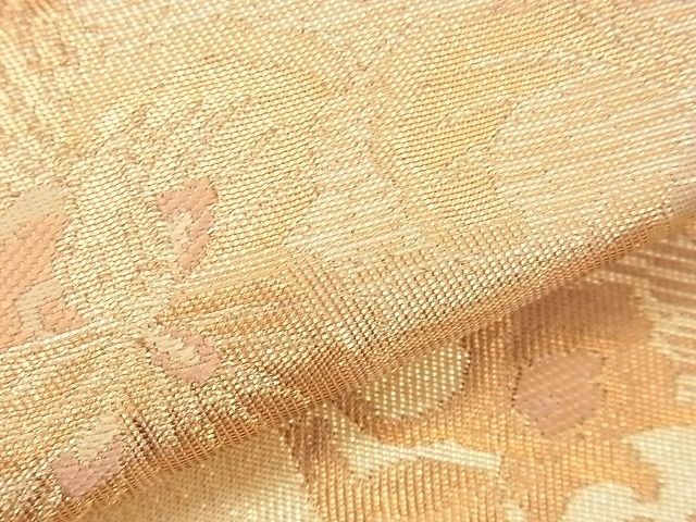 平和屋着物■六通柄袋帯 箔美製取侵美文 金糸 逸品 n-xi0384
