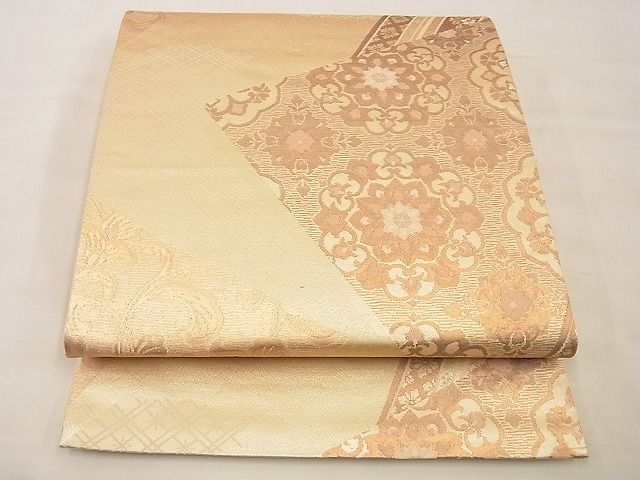 平和屋着物■六通柄袋帯 箔美製取侵美文 金糸 逸品 n-xi0384
