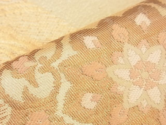 平和屋着物■六通柄袋帯 箔美製取侵美文 金糸 逸品 n-xi0384