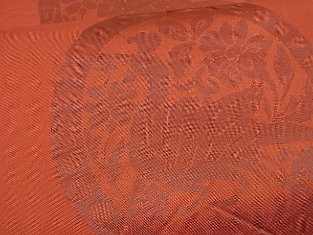 平和屋着物■六通柄袋帯 花鳥丸文 逸品 n-cw0429