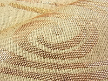 平和屋着物■六通柄袋帯 観世水 金糸 逸品 n-ui0462
