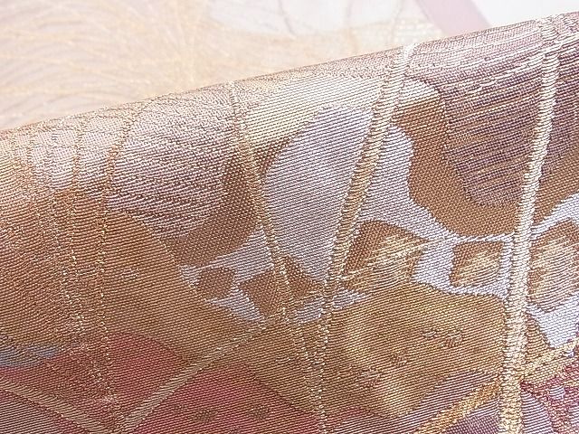 平和屋着物■六通柄袋帯 初風屏風 金銀糸 逸品 ca4662