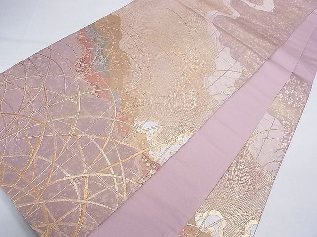 平和屋着物■六通柄袋帯 初風屏風 金銀糸 逸品 ca4662