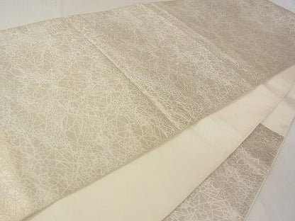 平和屋着物■六通柄袋帯 駒刺繍 籬吉祥柄 逸品 rt2740