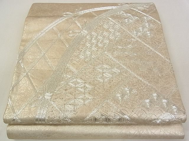 平和屋着物■六通柄袋帯 駒刺繍 籬吉祥柄 逸品 rt2740