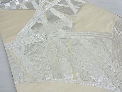 平和屋着物■両面全通柄袋帯 籬文様 銀糸 逸品 n-ow0212