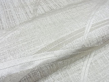 平和屋着物■六通柄袋帯 ふくれ織り 芝草文様 銀糸 逸品 n-ow0239