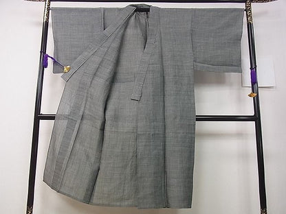 平和屋本店■希少　夏物　男性　林宗平　越後本麻上布　反端付き　逸品　未使用　3s30494