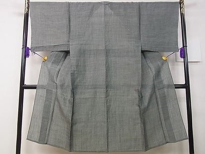 平和屋本店■希少　夏物　男性　林宗平　越後本麻上布　反端付き　逸品　未使用　3s30494