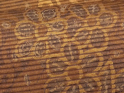 平和屋着物■六通柄袋帯 草花文 金糸 逸品 fb9771