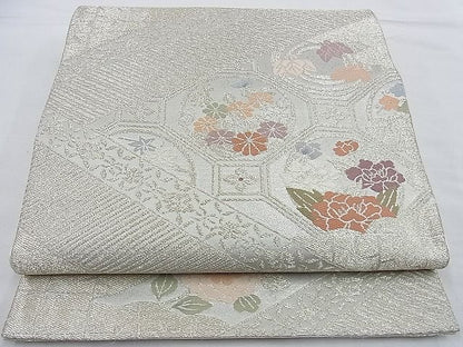 平和屋着物■六通柄袋帯 唐織 蜀江花文 金銀糸 逸品 n-ow0288