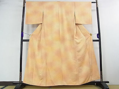 平和屋着物■付下げ　扇地紋　暈し染め　逸品　ud2507