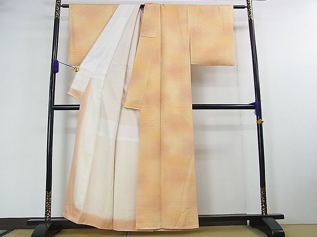 平和屋着物■付下げ　扇地紋　暈し染め　逸品　ud2507