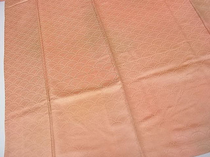 平和屋着物■付下げ　檜扇青海波地紋　暈し染め　逸品　ud2522