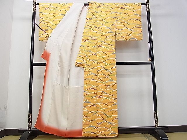 平和屋着物■付下げ　芝文　逸品　ud2541
